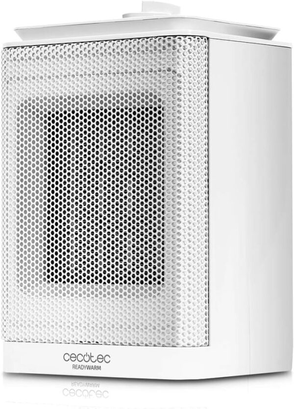 Cecotec Calefactor Baño Cerámico Ready Warm 6150 Ceramic Rotate Style. Oscilante, 1500 W, Termostato Regulable, 3 Modos, Protección sobrecalentamiento y antivuelco, 25m2
