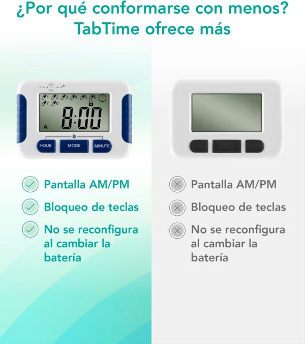 TabTimer (instrucciones en español), hasta 8 alarmas al día, herramienta esencial para personas con enfermedad de Parkinson - Image 5