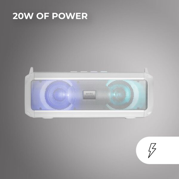 Mars Gaming Altavoz+Barra MSB-XTW 20W BT RGB white - Image 3