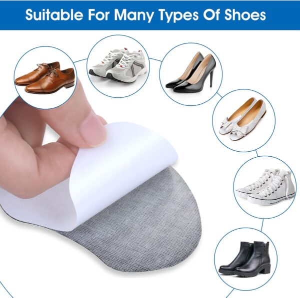 Sibba 3 Pares de Almohadillas para Zapatos con Inserciones Relleno Protectores para el Ajuste Apretado A Grande Botas Sueltas Cojín Plantillas Para Mujer Hombre Salud Productos Cuidado Pies Negro - Image 7