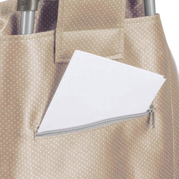 Metaltex TRILLIUM - Carro de Compra con 4 ruedas, color Dorado, 50 Litros - Image 2