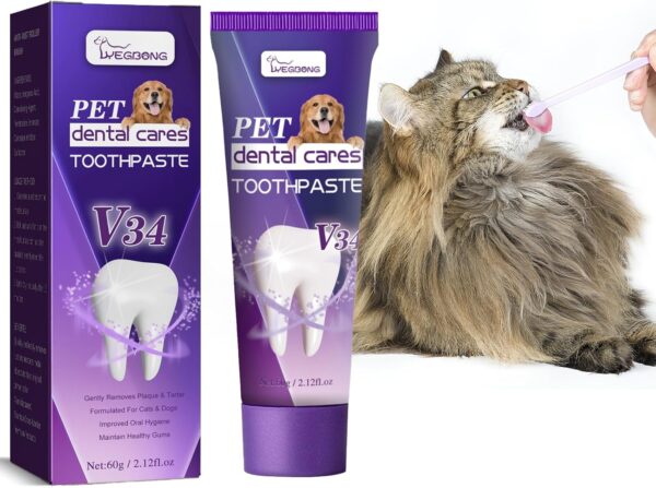 Pasta De Dientes Para Perros, Pasta De Dientes Para Gatos, Pasta De Dientes Para Mascotas, Pasta De Dientes Para El Cuidado Dental De Mascotas Para Favorecer La Salud Dental (B)
