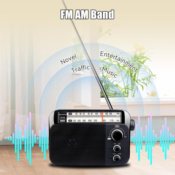 Retekess TR604 Radio portátil, Radio Am FM,Perilla Grande, Altavoz Grande,Admite Ajuste de Agudos y Graves,Adecuado para Personas Mayores,Regalo del Día de la Madre - Image 4