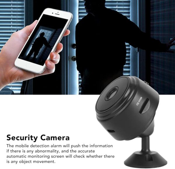 Kadimendium Cámara WiFi Inalámbrica 120 ° Gran Angular 720P Mini Sistema de Vigilancia Cámara Web Inalámbrica Cámara de Seguridad Remota CCTV para Niños Mayores - Image 4