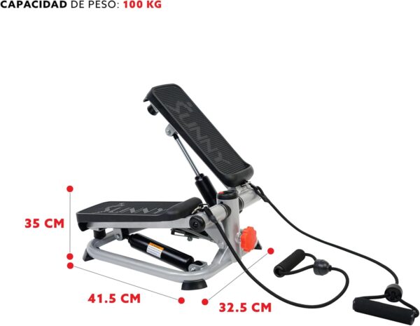 Sunny Health & Fitness Máquinas de Step para Fitness, máquina de Pasos para escaleras con Entrenamiento Corporal Total, Stepper Inteligente Opcional con conexión a la aplicación SunnyFit - Image 5
