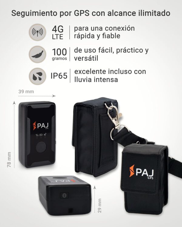PAJ GPS Easy Finder 4G - Mini Localizador GPS para Niños, Ancianos, Maletas y Objetos - Seguimiento en Tiempo Real, Historial de Ruta, Alarmas y Botón SOS - Batería de hasta 14 Días (Modo Espera) - Image 4