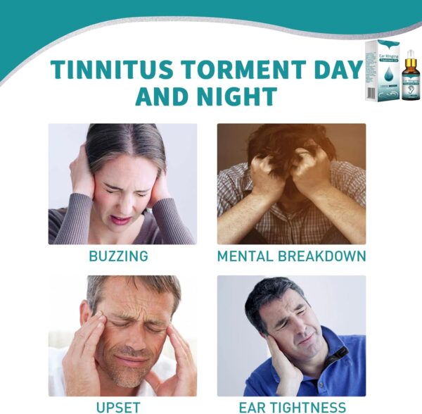 Gotas for los Oídos,En Los Oídos Gotas Para El La Salud Del Oído,Gotas para los Oídos,Tinnitus Gotas para Los Oídos,Gotas de Orejas de Tinnitus,Solución para El Cuidado de Los Oídos 10ML - Image 5