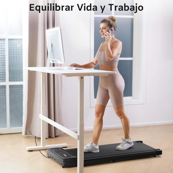 TheNeat 2 en 1 Cinta de Correr, 2,5HP Cinta de Andar Ultra Silenciosa, 1-6km/h Walking Pad Treadmill, Cinta Caminar con Control Remoto y Pantalla LED, Caminadora Electrica para Casa/Oficina - Image 6