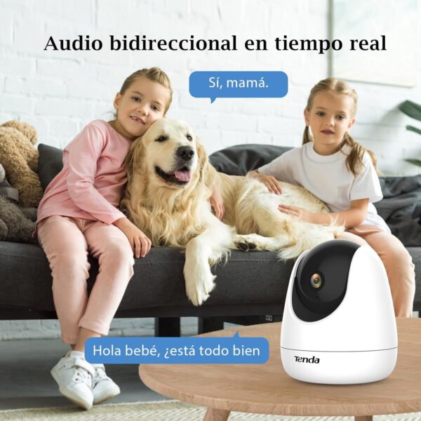 Tenda CP3 Cámara IP WiFi Vigilancia Interior 1080p - Cámaras de Seguridad Domo 360°, Visión Nocturna Detección de Movimiento, Audio Bidireccional, Compatible con Alexa, Camara Vigilancia para Mascota - Image 3