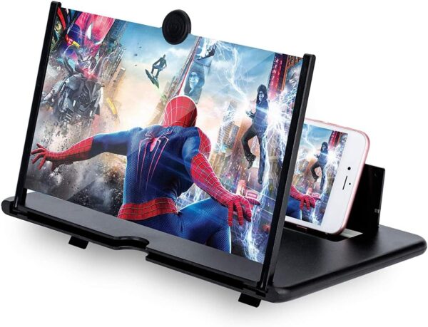 Textiluxe Amplificador Pantalla movil 16 Pulgadas, Lupa para teléfono Inteligente 3D HD, Anti-Azul, Plegable, Adecuado para con Todos los Smartphones