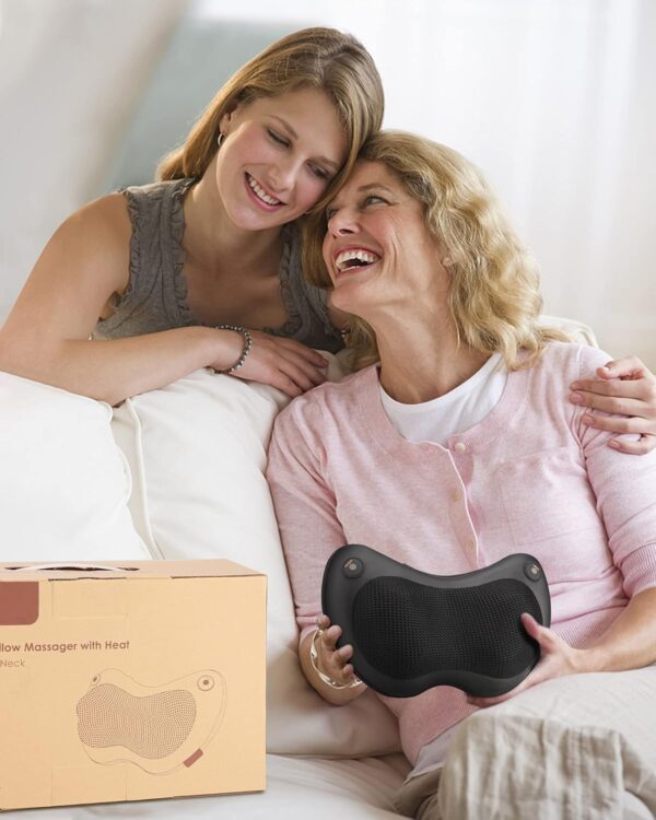 Masajeador Cervical y Cuello Shiatsu Almohada Masaje con Función de Calor e Rotación 3D Masaje de Calor para Relajación de Fatiga en Casa, Oficina - Image 8