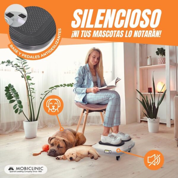 Mobiclinic, Ejercitador de piernas, Eléctrico, LegFit, Marca Española, Gimnasia pasiva, Andar Sentado, para Mayores, para Jóvenes, con Mando a Distancia, Velocidad Regulable - Image 6