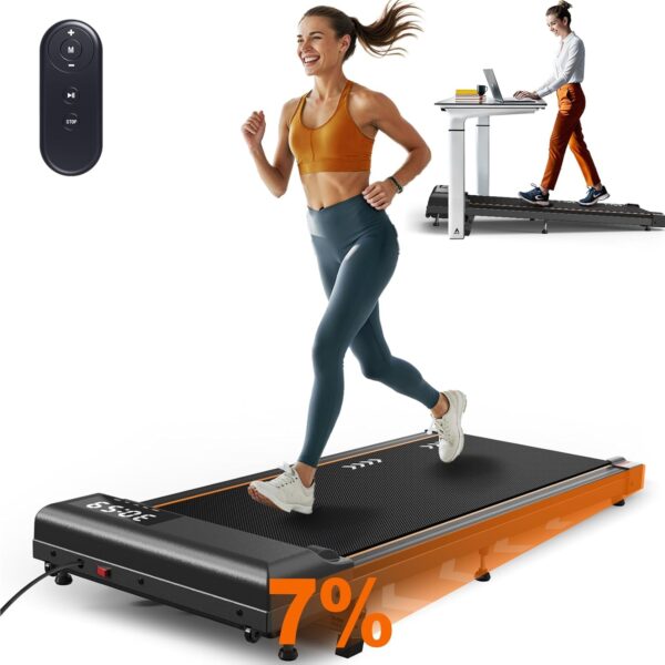 MettleMatic TW1 Cinta de Correr - Walking Pad 2,25HP, Capacidad de Carga de 100KG, Velocidad de 1 a 6 km/h, inclinación del 7%, Cinta de Andar no Requiere instalación, garantía de 2 años