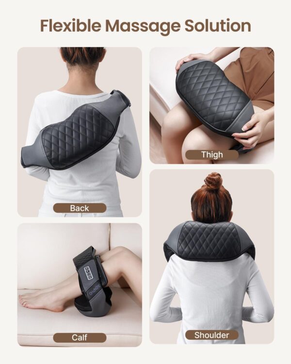 RENPHO Masajeador de Cuello y Hombros con Calor, Shiatsu Masajeador Cervical y Espalda, 3D Rotación, Masaje Eléctrico de Tejido Profundo, Relajación para Cuello y Hombros en Casa, Oficina o Coche - Image 5