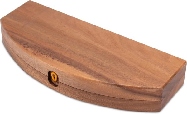 LOGOPLAY Bao - Hus - Kalaha - pequeño Juego de Viaje para Llevar - 30cm de Largo - Juego de Piedras - Juego de Piedras Preciosas - Oval de Madera de Samena Marrón - Image 5