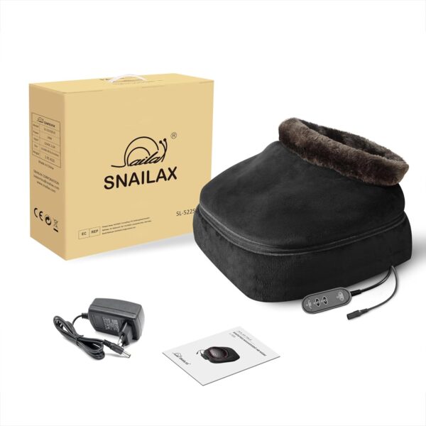 Snailax 2 en 1 Shiatsu Masajeador de Pies con Calefacción, Calentador de Pies o Masaje de Espalda, Masaje de Pies y Alivio del Dolor de Pies, Regalo Original para Mujeres/Hombres/Mamá/Papá - Image 8