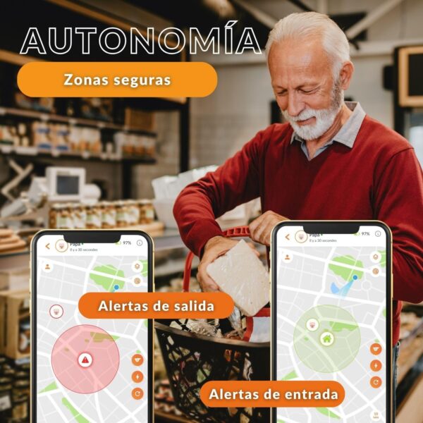 Weenect - GPS para Personas Mayores | Sin límite de Distancia | 7 días de autonomía | Botón de Alerta | Teléfono de urgencia | 2G | Funciona con suscripción - Image 4