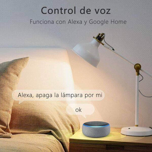 eMylo Interruptor WiFi inteligente Interruptor WiFi de relé inalámbrico universal Temporizador Control remoto Interruptor de luz Control por voz Admite Alexa, Google Home a través de IOS Android 1Pack - Image 4