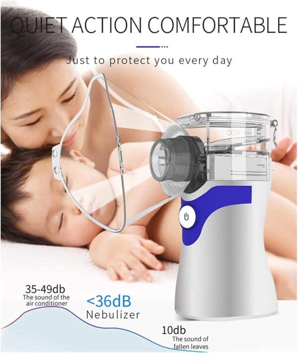 Handheld Mini Inhaler Portátil USB de Malla Recargable Vaporizador de Niebla de Niebla Inhalador Humidificador para niños Adultos Viajes y Uso Diario - Image 8