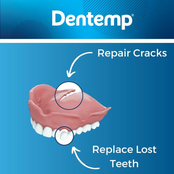 D.O.C. Repair-It Advanced Formula Kit de reparación de dentaduras postizas 3 ea Pack-2 - Image 4