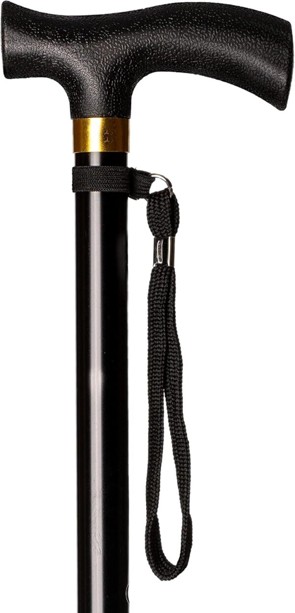 Bastón para Personas Mayores Extensible de Aluminio - Bastones para Mayores y Ancianos para Caminar - Regalos para Hombres y Mujeres Mayores Regulable en Altura a 74-95cm - Bastón de Color Negro - Image 6