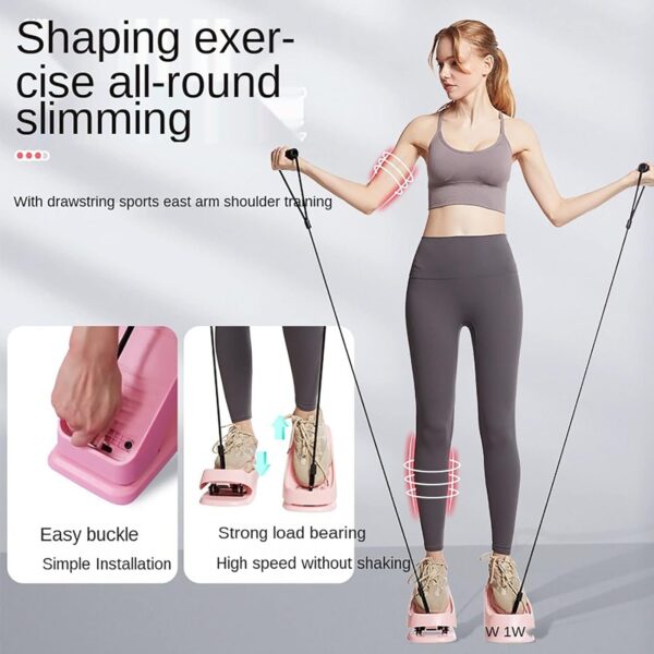 wiedao Mini Steppers para Ejercicio, Stepper de Ejercicio con cordón, Mini máquina de Entrenamiento para el hogar Simple, máquinas Step Fitness para Lograr un Entrenamiento de Cuerpo Completo - Image 5