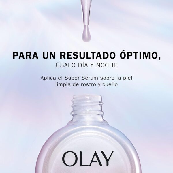Olay Super Sérum, Sérum Facial Hidratante Con Vitamina C, Niacinamida, Péptido De Colágeno, Cuidado De La Piel Well-Aging, E Iluminador, 30 ml - Image 6