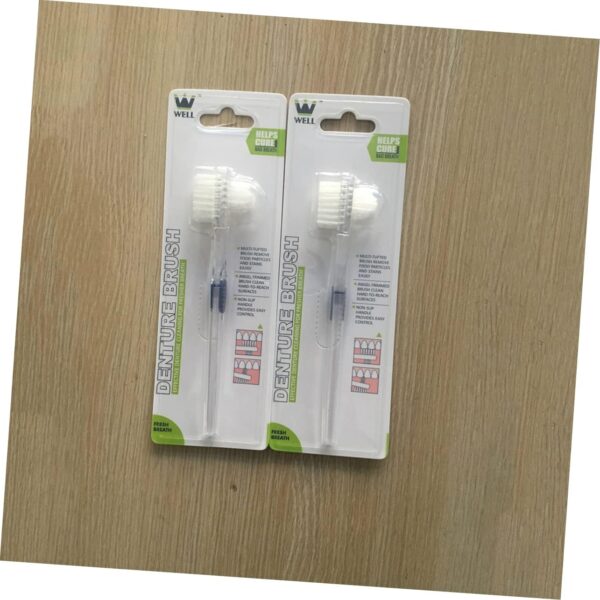 DOITOOL 3 Uds Herramienta De Limpieza Limpiador De Dentaduras Herramientas De Mano Cepillo De De Doble Cara Limpiador De Dentaduras Herramienta Cepillo De Limpieza De Dentaduras - Image 3