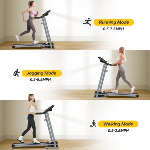 FYC Cinta de correr plegable para apartamentos pequeños, máquina eléctrica para gimnasio en casa, entrenamiento de fitness, caminar, fácil de instalar, ahorra espacio - Image 3