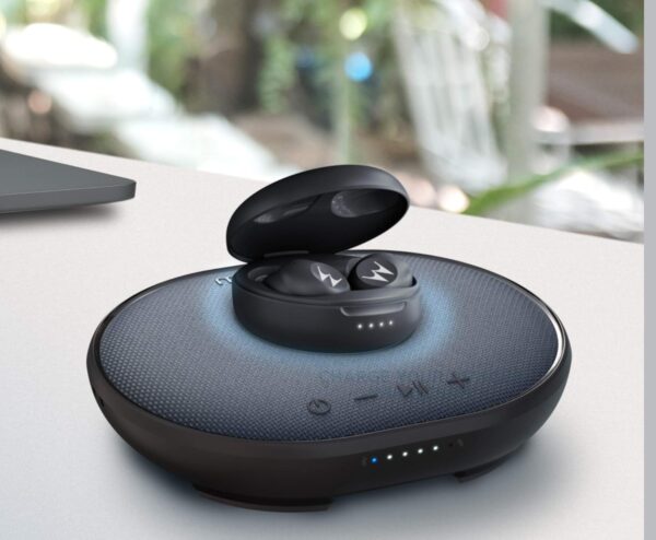 Motorola Lifestyle Sonic Sub 500 - Altavoz Bluetooth con Carga Inalámbrica - 5W, 15 Horas de Reproducción, IPX7 Resistente al Agua - Alexa y Google Assistant - Negro - Image 3