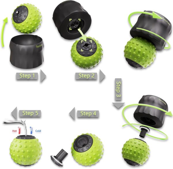 Bola de masaje para relajación de fascia, músculos doloridos, tejido profundo, puntos gatillo, nudos musculares y relajación de yoga, bola de masaje manual - Image 6