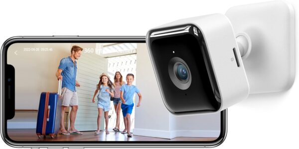 GNCC Cámara Vigilancia WiFi Interior, 1080P Vigilabebes con Camara Domicilio WiFi Detección de Movimiento, Visión Nocturna, Audio de 2 Vias, Óptimo para Ver Bebés y Mascotas, C2