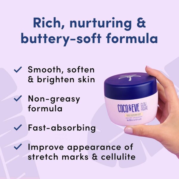 Coco & Eve Glow Figure - Crema corporal hidrante - Loción para mujer | Hidratación para el cuerpo (212 ml) - Image 5