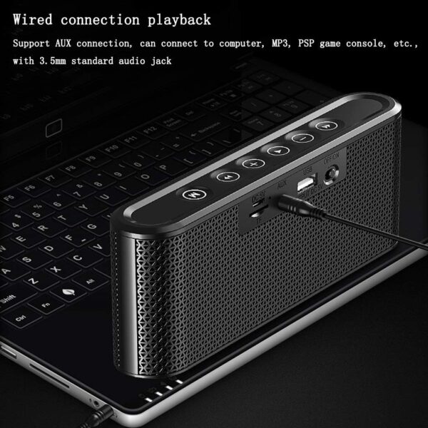 Altavoces portátiles Altavoz Bluetooth Portátil, Banco de Energía de Larga Duración, Sonido Envolvente de 360 ​​°, Altavoz Inteligente de Alta Fidelidad con Llamada Manos Libres, para Viajes Al Aire L - Image 3