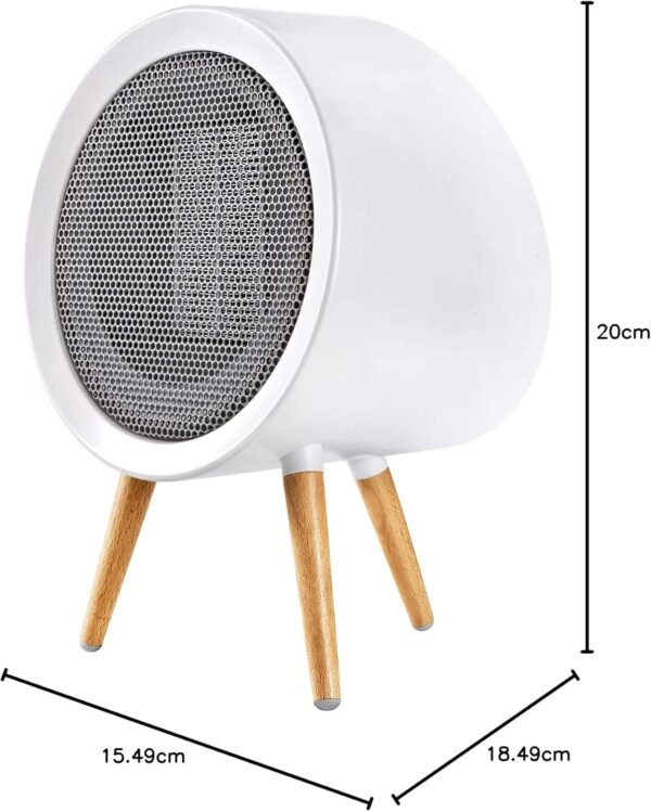 GAIATOP Calentador de Espacio, Calentadores Eléctricos de bajo Consumo de Energía para el Espacio, Seguridad Automática, Apagado/oficina, Recámara, Silencioso (Listado por ETL)… - Image 9