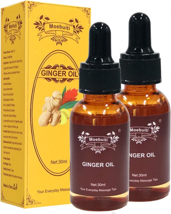 Aceite de Masaje, Aceite Esencial de Jengibre, Aceite de Jengibre para el Drenaje Linfático, Aceites de Masaje de Jengibre, Aceite Esencial de Jengibre para el Baño, Aromaterapia, Masaje