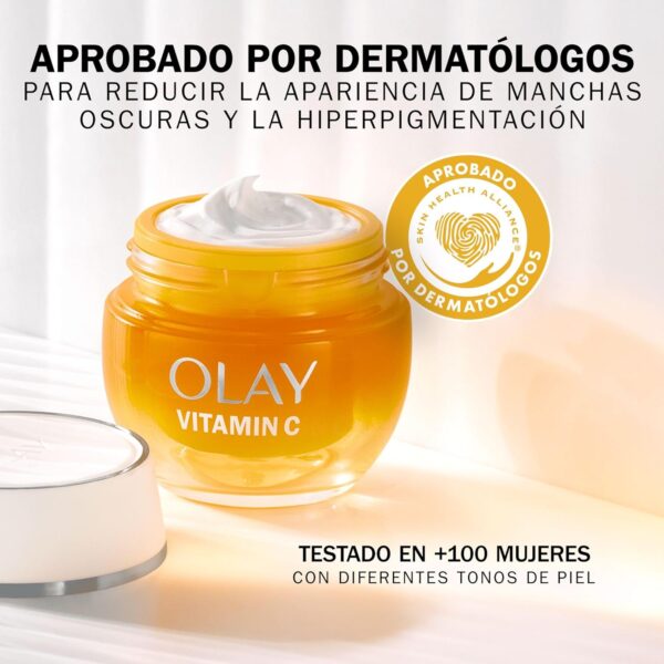 Olay Vitamin C + AHA 24 Crema Hidratante, Gel Crema De Día Para Un Tono De Piel Visiblemente Más Luminoso Y Uniforme 50 ml - Image 7