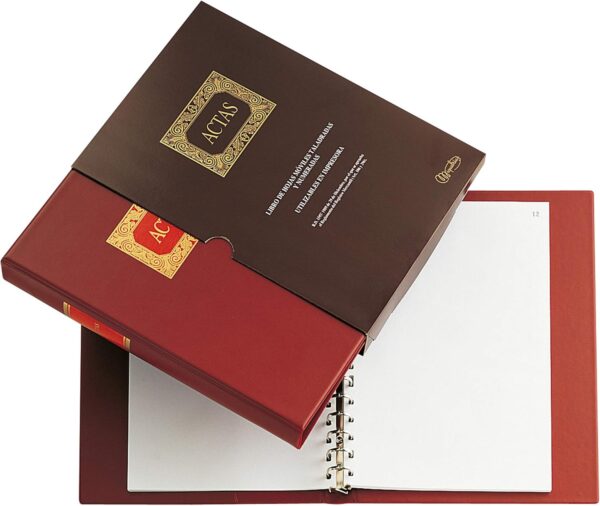 Libro miquelrius din a4 actas con 100 hojas movibles