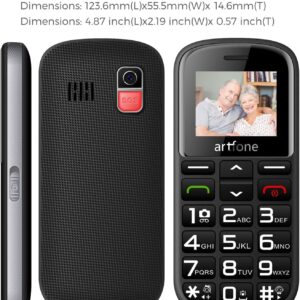 artfone 182 – Teléfono Móvil para Personas Mayores con Teclas Grandes, M...