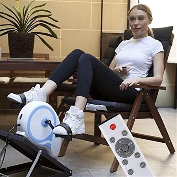 WPJQJWD Ejercitador Pedal Motorizado Piernas Y Brazos, Ejercitador De Pedal Eléctrico para Ancianos Mini Máquina Entrenador De Ciclismo para Equipo Entrenamiento De Piernas Y Brazos - Image 4