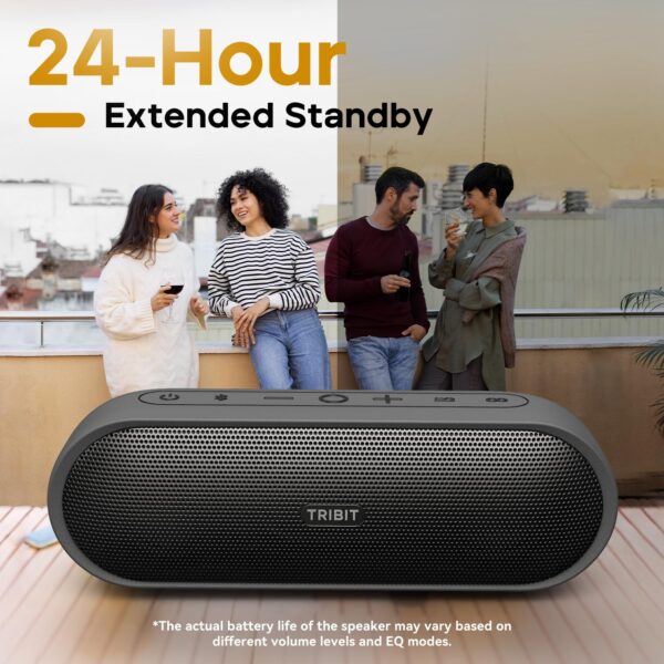 Tribit Altavoz Bluetooth Portátil XSound Plus 2, Altavoz inalámbrico de 30 W con XBass, Tiempo de reproducción de 24 Horas (con XBass Apagado), Sonido estéreo, micrófono Incorporado y Bluetooth 5.3 - Image 3