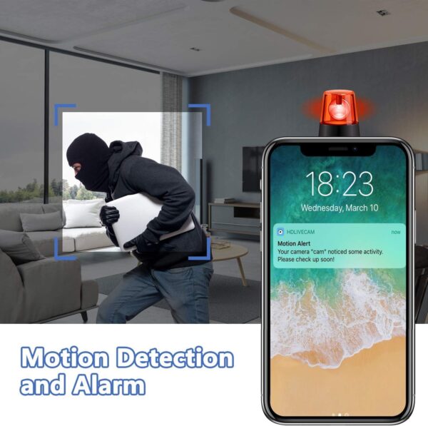 Mini cámara espía de vigilancia, 4K / 1080P HD WiFi Cámara Oculta inalámbrica portátil DIY con detección de Movimiento - Image 4