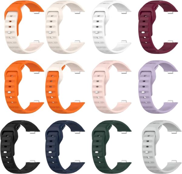 Ywmsfl Cómoda correa de silicona para reloj inteligente Fit 3, correa de muñeca de longitud ajustable, cómoda pulsera - Image 3
