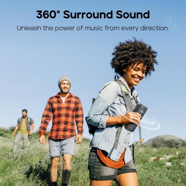 Tribit StormBox 2 Altavoz Bluetooth con Sonido Envolvente de 360°. con 34 W, tecnología XBass, Resistencia al Agua IPX7, Bluetooth 5.3 y emparejamiento TWS Ideal para Exteriores - Image 2