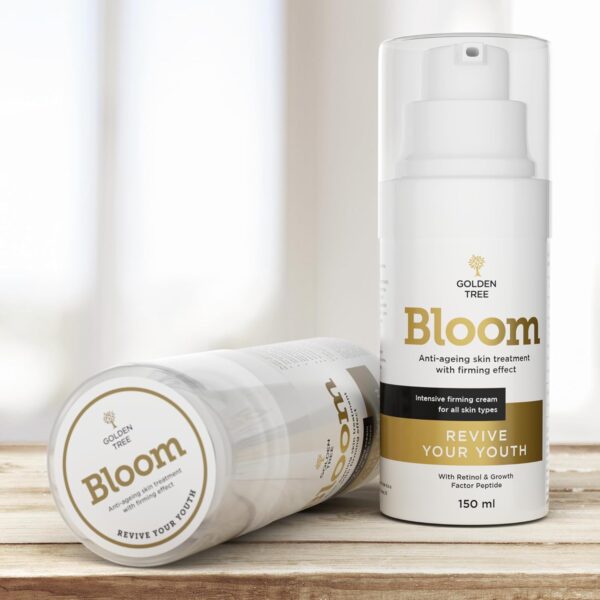 Golden Tree Bloom Crema corporal hidratante, antienvejecimiento, día y noche, para el cuidado de la piel, aumenta el colágeno y la elastina, hidrata y rejuvenece la piel y mejora su volumen - Image 2