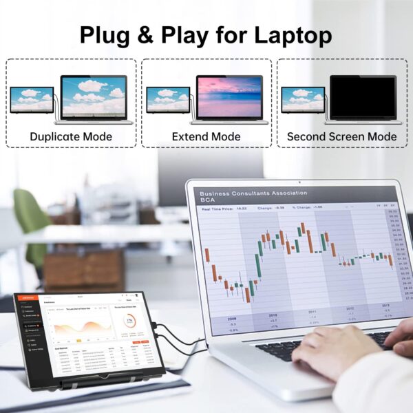 HAMTYSAN 7 Pulgadas Pantalla Monitor Portátil Externa 800x480 IPS Pequeño HDMI para Raspberry Pi 400/4/3/2/Zero/B/B+ Jetson Nano Win11/10/8/7 (No táctil) - Image 4