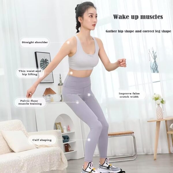 Máquina de esquí para fitness en el hogar, máquina de ejercicios de esquí, simulador de entrenamiento de esquí en interiores, máquina de ejercicios cardiovasculares multifunción, para entrenamiento - Image 3
