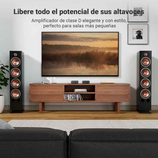 Fosi Audio V3 Amplificador estéreo Home Audio 300 Watts x2 Power TPA3255 Class D Mini 2 Channel Amp para estantería pasiva Altavoces de torre Desktop Home Theater con fuente de alimentación de 32V - Image 6