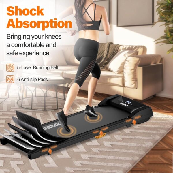 TODO Cinta de Correr, Cinta de Andar eléctrica，Walking Pad, Cinta de Correr para Caminar Debajo del Escritorio, Velocidad Ajustable 1-8 KM/H, Motor de 550W con Mando a Distancia y Pantalla LCD - Image 2
