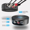 Receptor Bluetooth 5.2 HiFi, Adaptador Bluetooth Jack 3.5mm Nivel Lossless para Estéreo Casa, Altavoz, Amplificador, con Salidas AUX/RCA, Largo Alcance, Audio HD y Baja Latencia - Image 5
